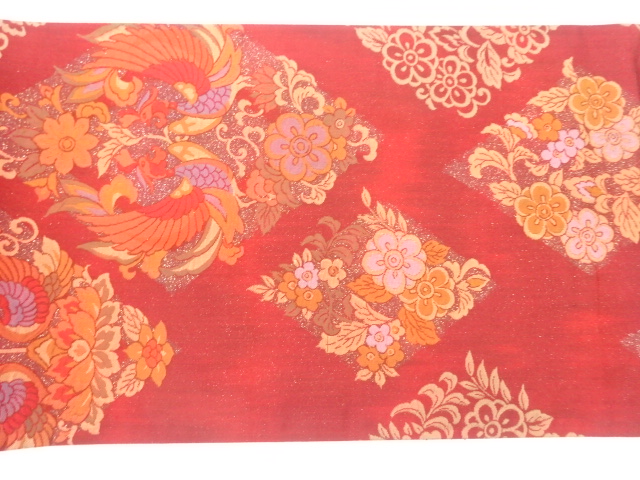 ys6955061; 向かい鳥模様織出し袋帯